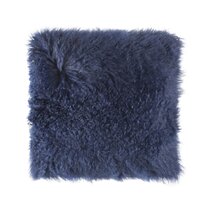 Teal Mongolian Fur Pillow Wayfair